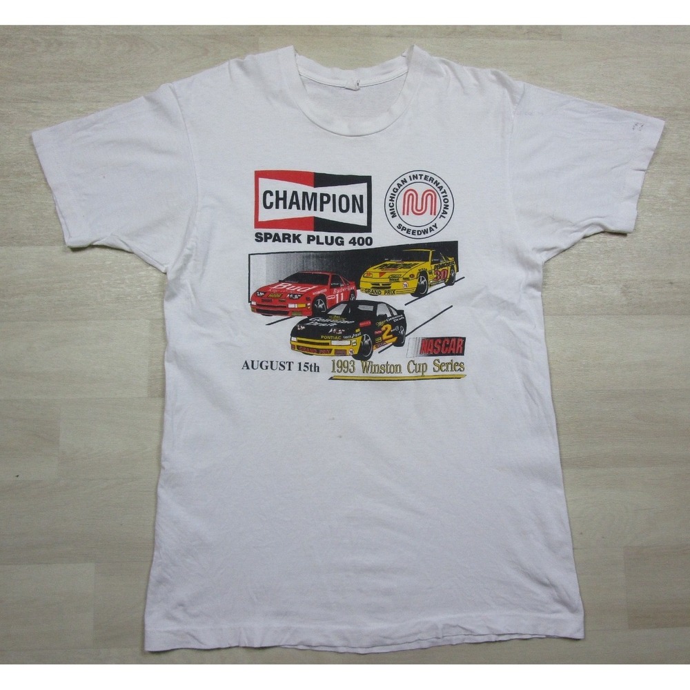Vintage 1993 Winston Cup Series Champion Spark Plugs T Shirt (XL) Nascar FOTL